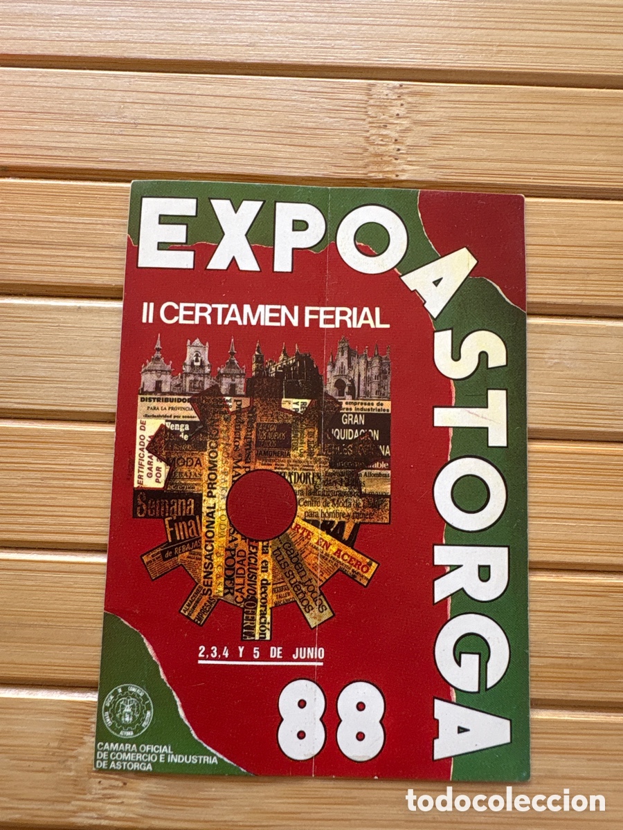 Pegatinas de colecci&oacute;n: Pegatina Expo Astorga 1988. II Certamen Ferial. ASM