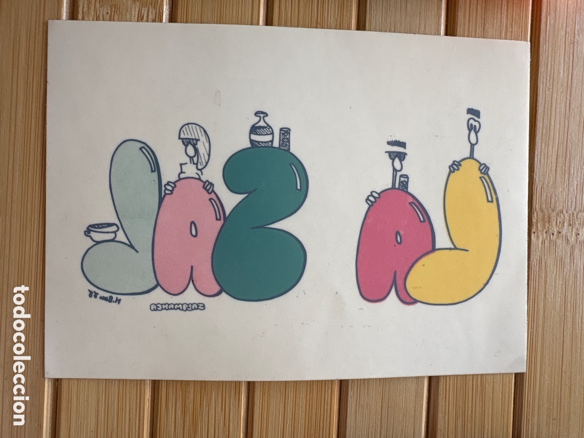 Pegatinas de colecci&oacute;n: Bar de copas La Sal. Salamanca. 1988. ASM