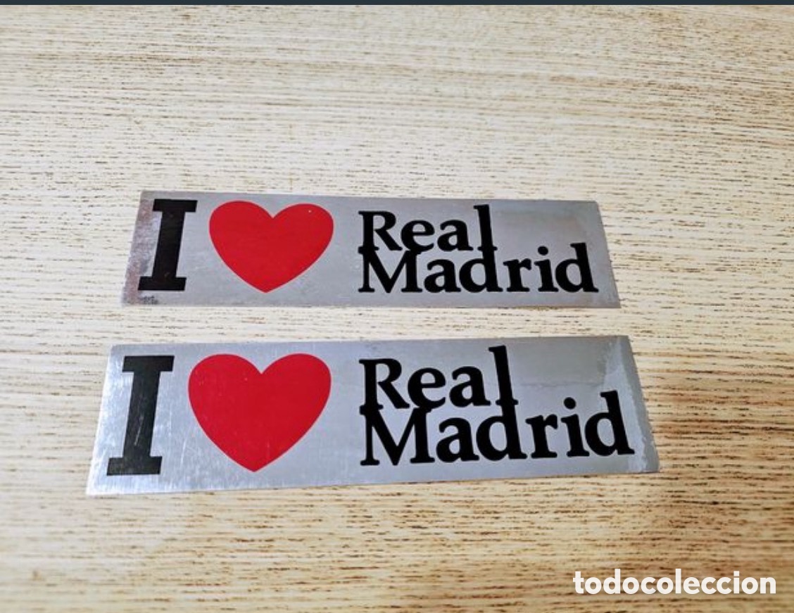 Pegatinas de colecci&oacute;n: Dos. Pegatinas Vintage del Real Madrid.