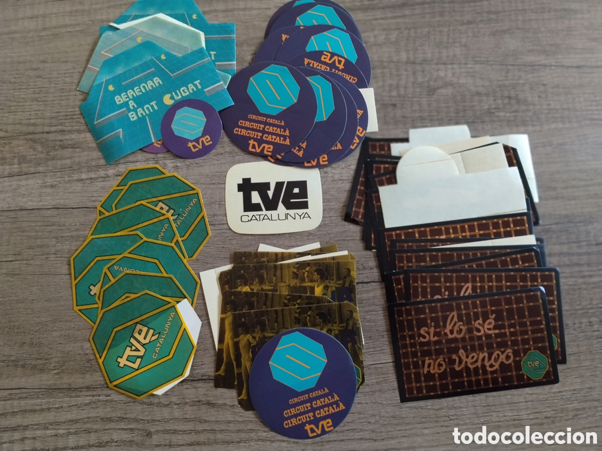 Pegatinas de colecci&oacute;n: Pegatinas antiguas televisi&oacute;n espa&ntilde;ola.coleccionismo.radios.programas.tve Catalunya.tv3
