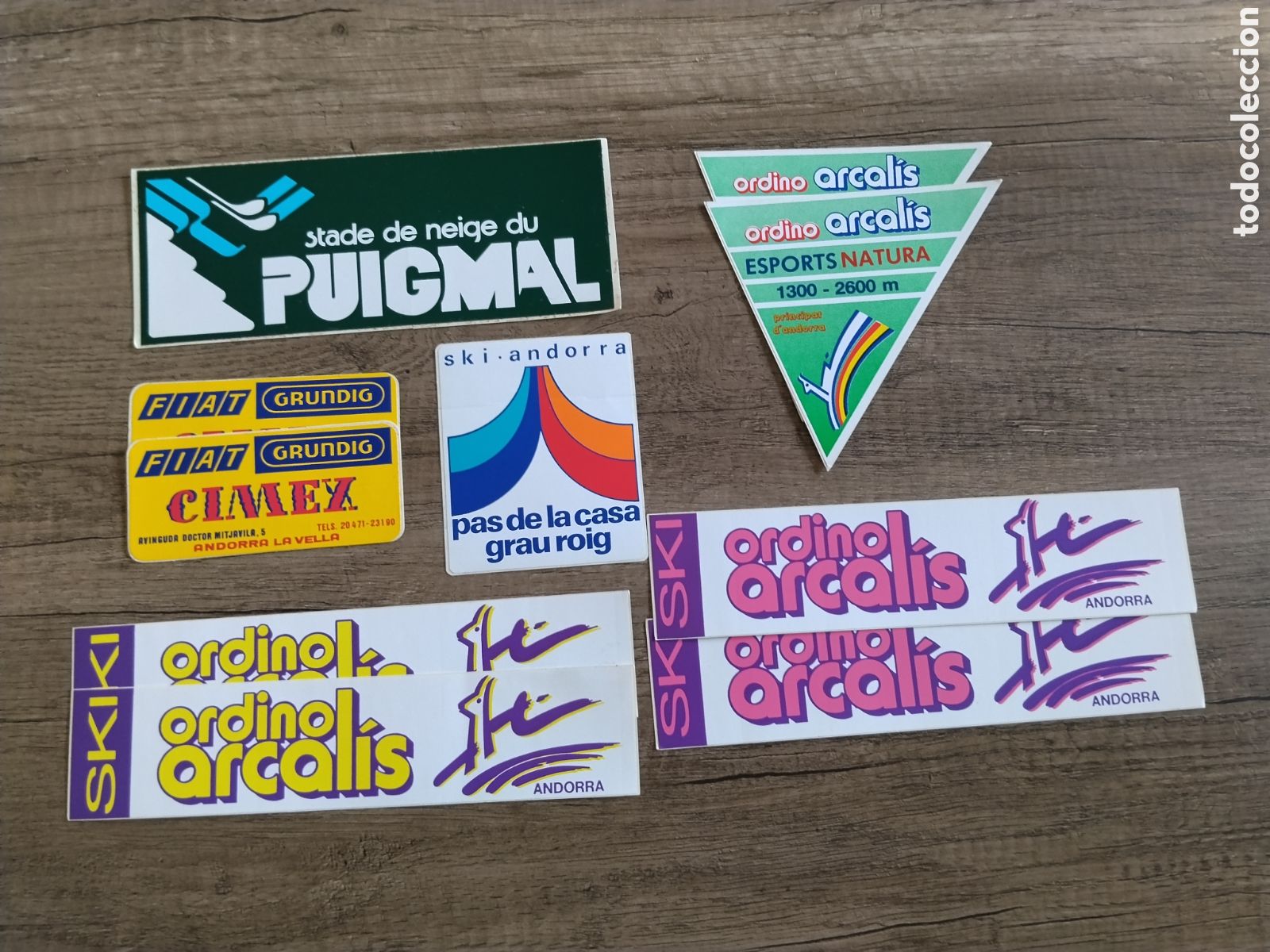 Pegatinas de colecci&oacute;n: Pegatinas publicitarias Andorra.antiguas.pas de la casa.ordino &aacute;lcalis.andorra la vella