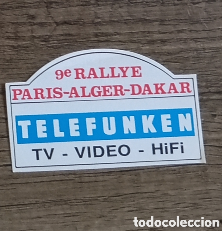 Pegatinas de colecci&oacute;n: Pegatina rallye Paris dakar 9
