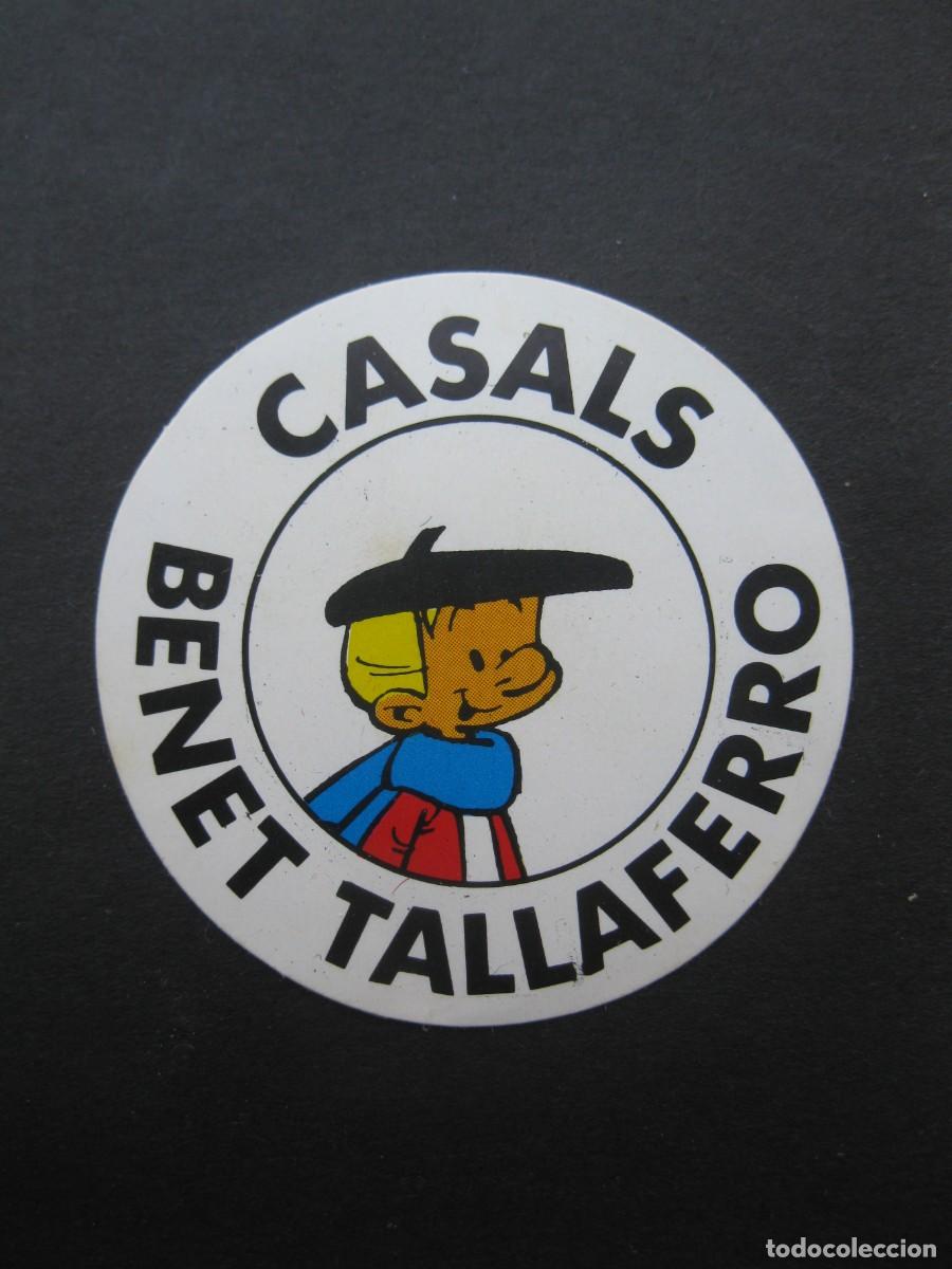 Pegatinas de colecci&oacute;n: BENET TALLAFERRO - EDITORIAL CASALS - ADHESIVO - PEGATINA - NUNCA PEGADO.