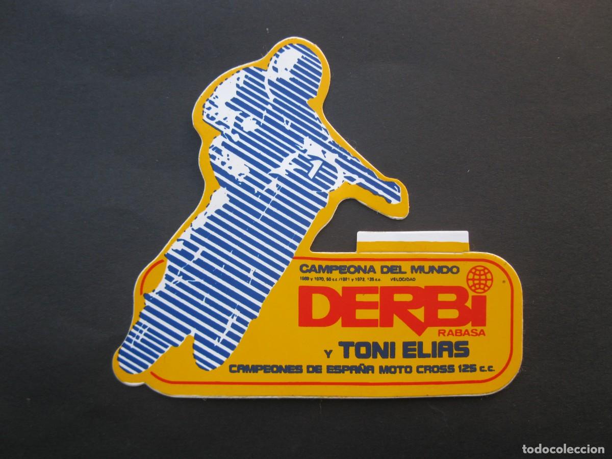 Pegatinas de colecci&oacute;n: DERBI - TONI ELIAS - ADHESIVO - PEGATINA - NUNCA PEGADO.