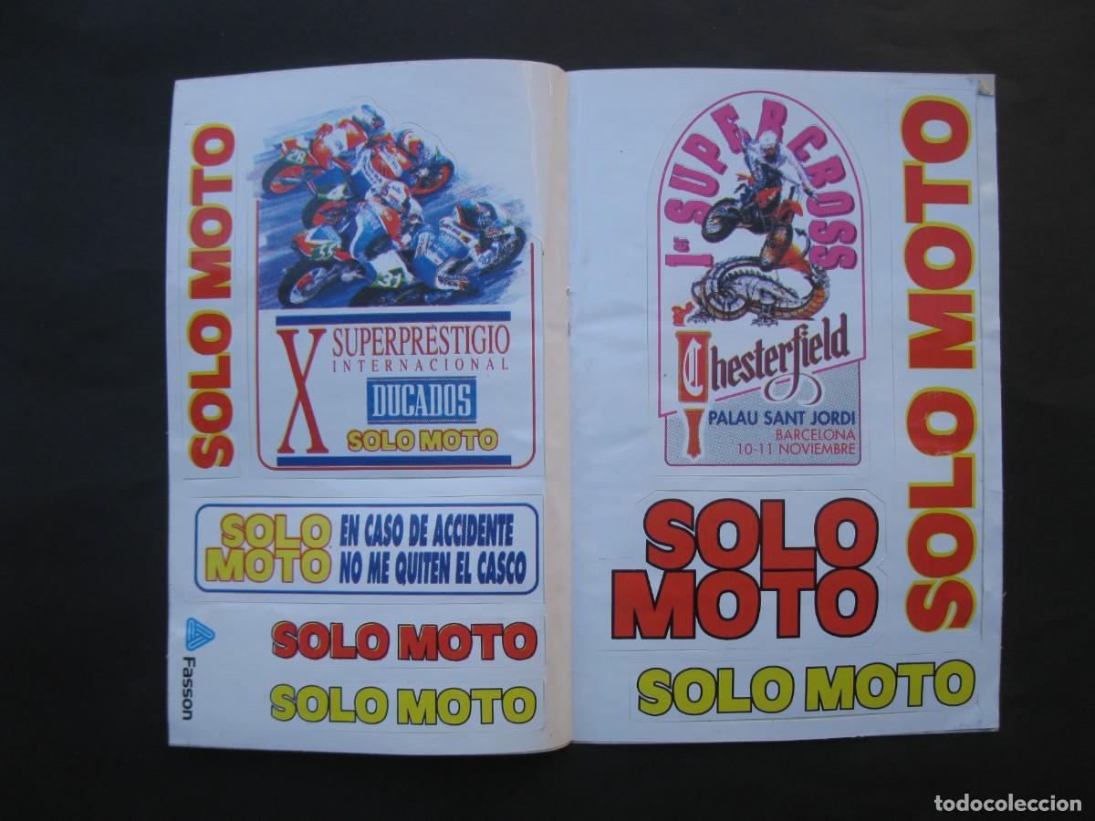 Pegatinas de colecci&oacute;n: HOJA CON VARIOS ADHESIVOS DE LA REVISTA SOLO MOTO - PEGATINAS - NUNCA PEGADOS.