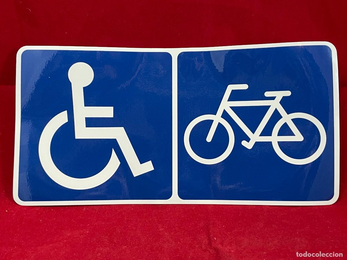 Pegatinas de colecci&oacute;n: Pegatina Vinilo Se&ntilde;alizaci&oacute;n Metro de Madrid - Accesibilidad y Bicicletas - 2026 - Excelente Estado