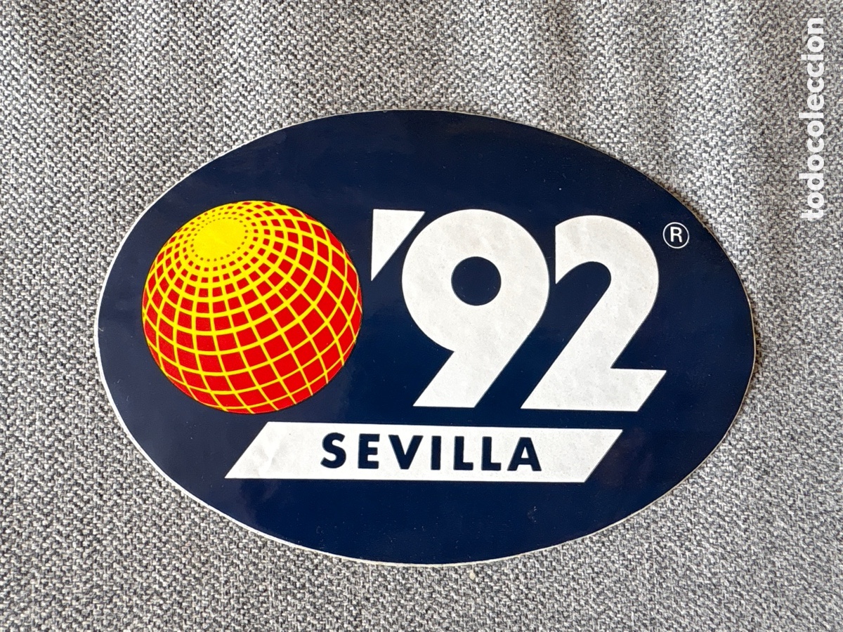 Pegatinas de colecci&oacute;n: COLECCIONISMO EXPO&acute;92 DE SEVILLA : PEGATINA CON LOGO DE LA EXPOSICION. ASM