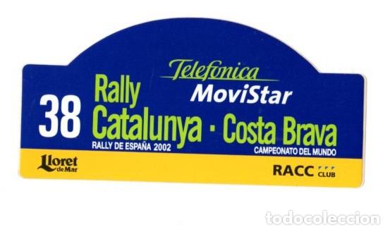 Pegatinas de colecci&oacute;n: 38 RALLYE CATALUNYA-COSTA BRAVA *** RALLYE DE ESPA&Ntilde;A 2002 LLORET DE MAR
