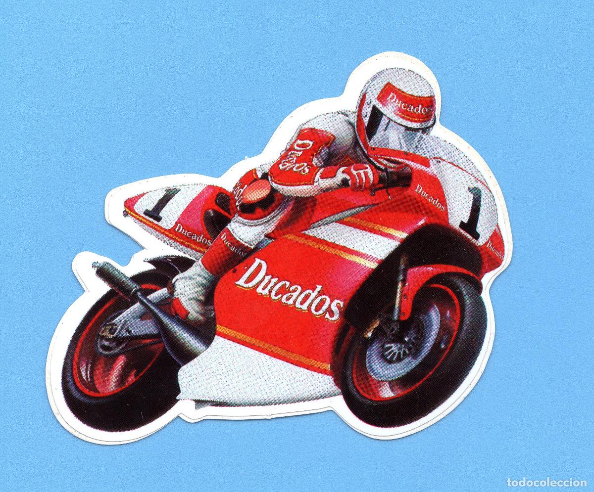 Pegatinas de colecci&oacute;n: Pegatina antigua, de colecci&oacute;n (a&ntilde;os 60s) 12 x 8,5 cm. - Motorismo - DUCADOS