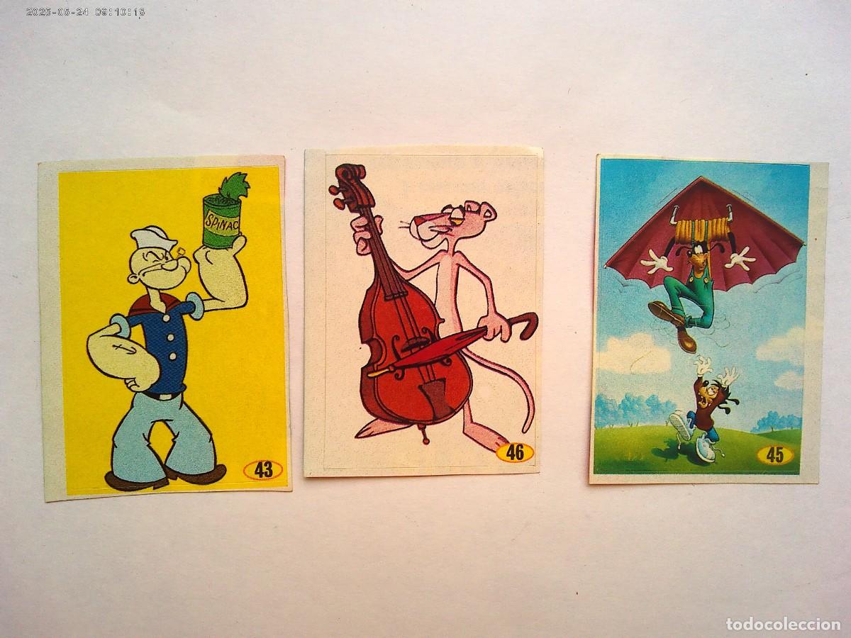 Sammlung von Aufklebern: LOTE DE 3 PEGATINAS DE TP ( TELEPROGRAMA ): DIBUJOS ANIMADOS . A&Ntilde;OS 80