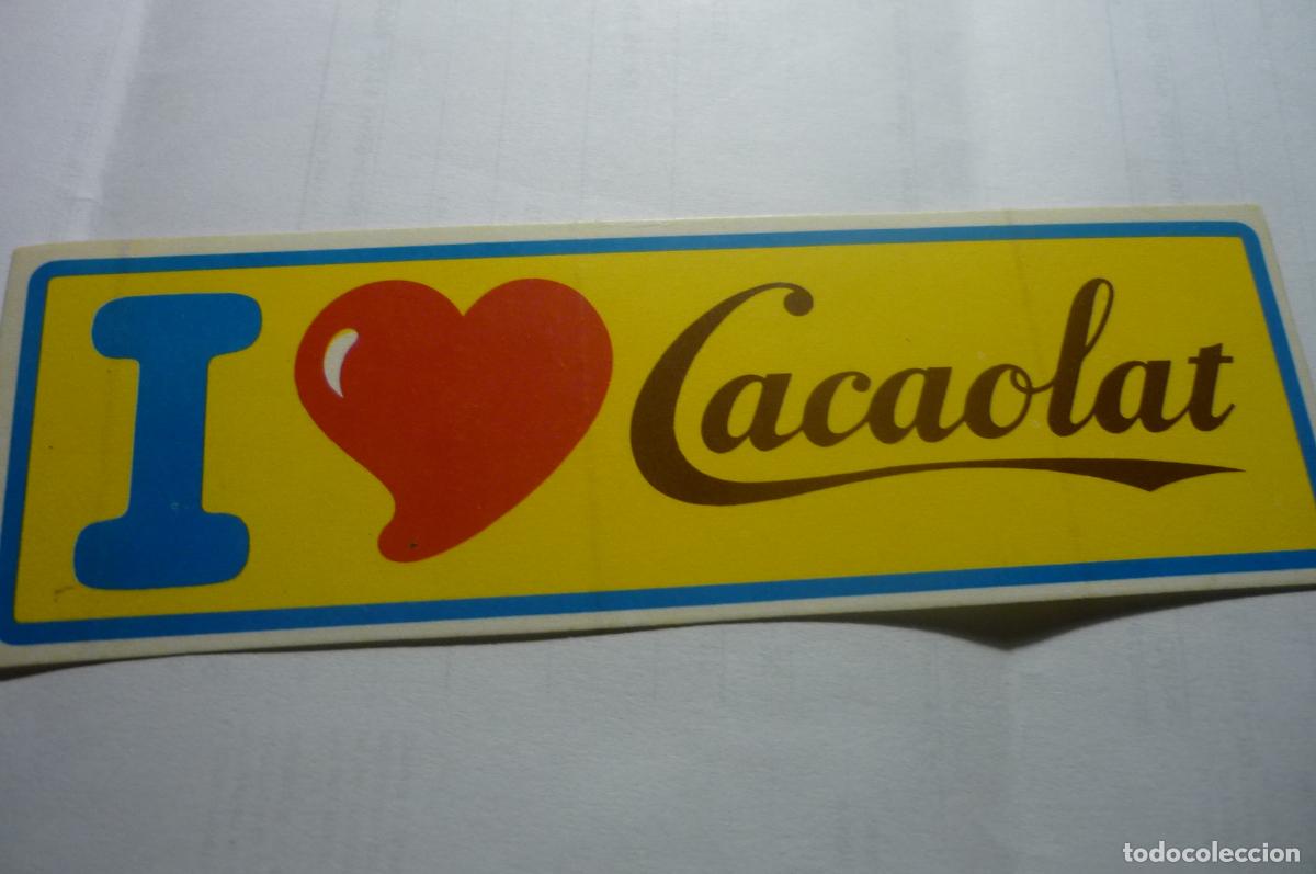 Pegatinas de colecci&oacute;n: pegatina publicidad cacaolat