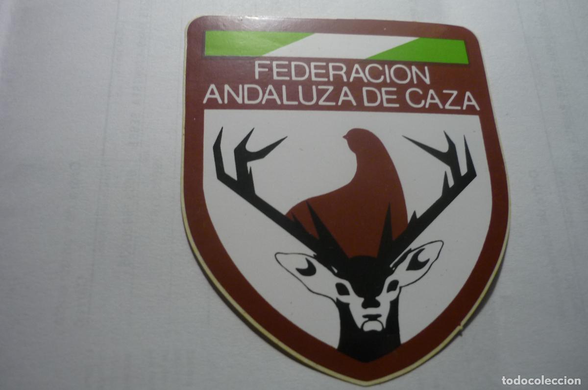 Pegatinas de colecci&oacute;n: pegatina federacion andaluza caza