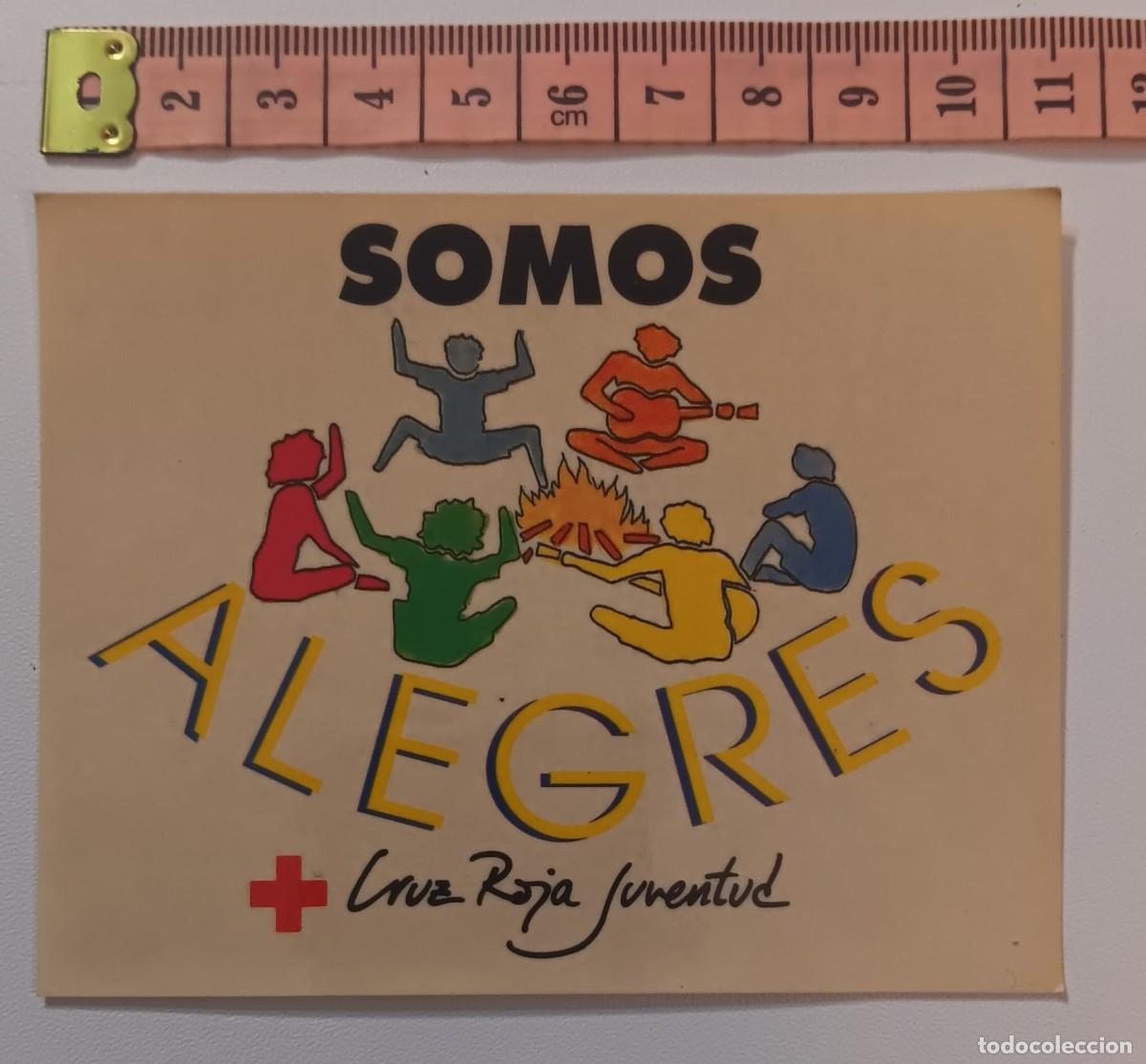 Pegatinas de colecci&oacute;n: ANTIGUA PEGATINA ADHESIVO CRUZ ROJA JUVENTUD ORIGINAL DE EPOCA A&Ntilde;OS 80 NUNCA PEGADA