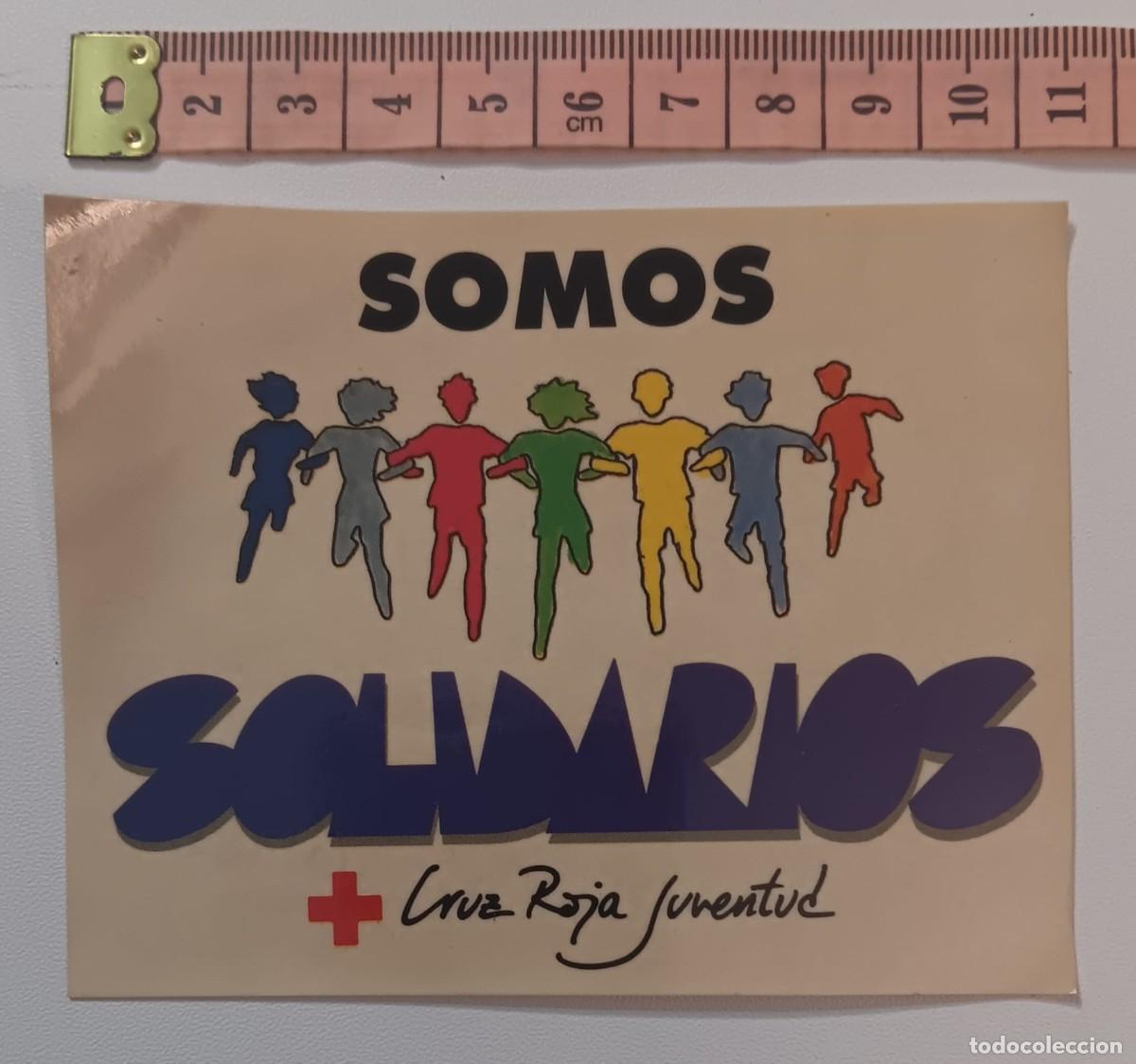 Pegatinas de colecci&oacute;n: ANTIGUA PEGATINA ADHESIVO CRUZ ROJA JUVENTUD ORIGINAL DE EPOCA A&Ntilde;OS 80 NUNCA PEGADA