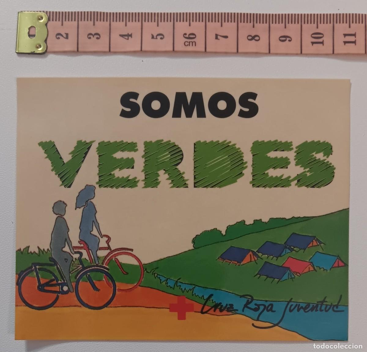 Pegatinas de colecci&oacute;n: ANTIGUA PEGATINA ADHESIVO CRUZ ROJA JUVENTUD ORIGINAL DE EPOCA A&Ntilde;OS 80 NUNCA PEGADA