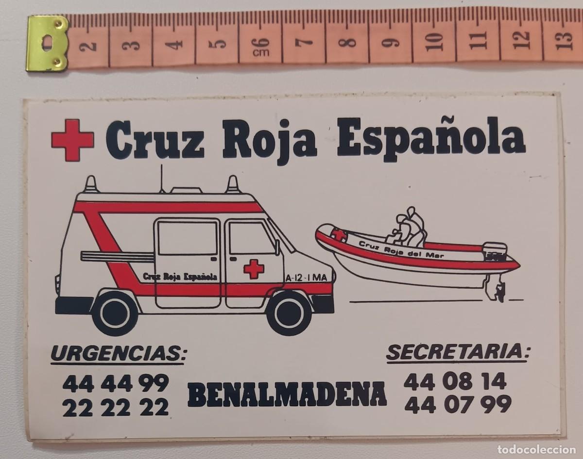 Pegatinas de colecci&oacute;n: ANTIGUA PEGATINA ADHESIVO CRUZ ROJA ORIGINAL DE EPOCA A&Ntilde;OS 80 NUNCA PEGADA
