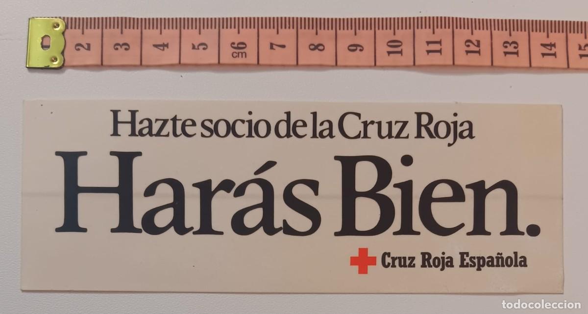Pegatinas de colecci&oacute;n: ANTIGUA PEGATINA ADHESIVO CRUZ ROJA ORIGINAL DE EPOCA A&Ntilde;OS 80 NUNCA PEGADA