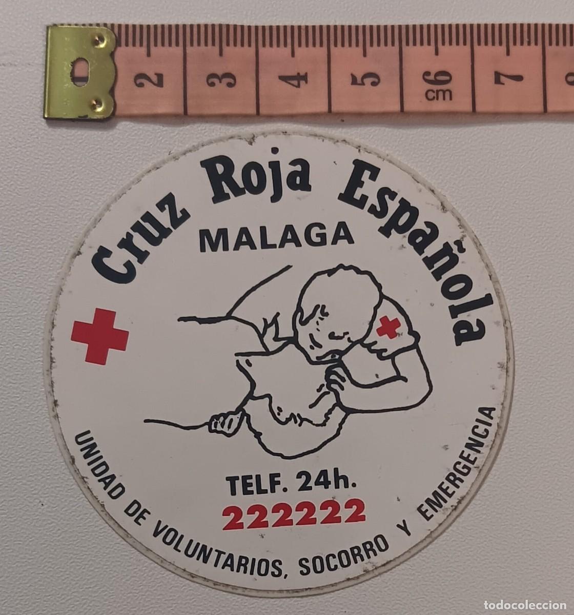 Pegatinas de colecci&oacute;n: ANTIGUA PEGATINA ADHESIVO CRUZ ROJA ORIGINAL DE EPOCA A&Ntilde;OS 80 NUNCA PEGADA