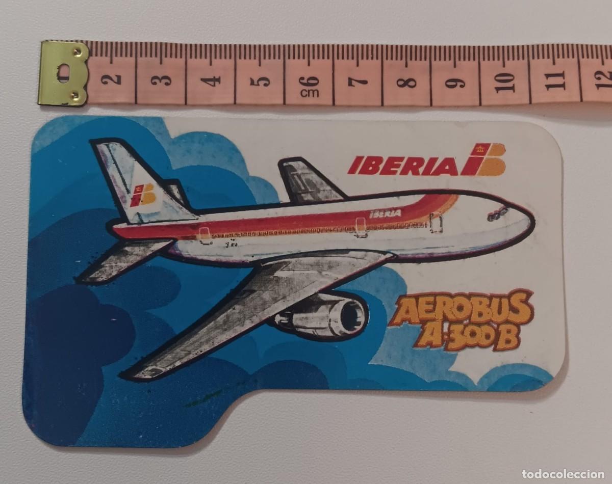 Pegatinas de colecci&oacute;n: ANTIGUA PEGATINA ADHESIVO IBERIA AEROBUS ORIGINAL DE EPOCA A&Ntilde;OS 80 NUNCA PEGADA
