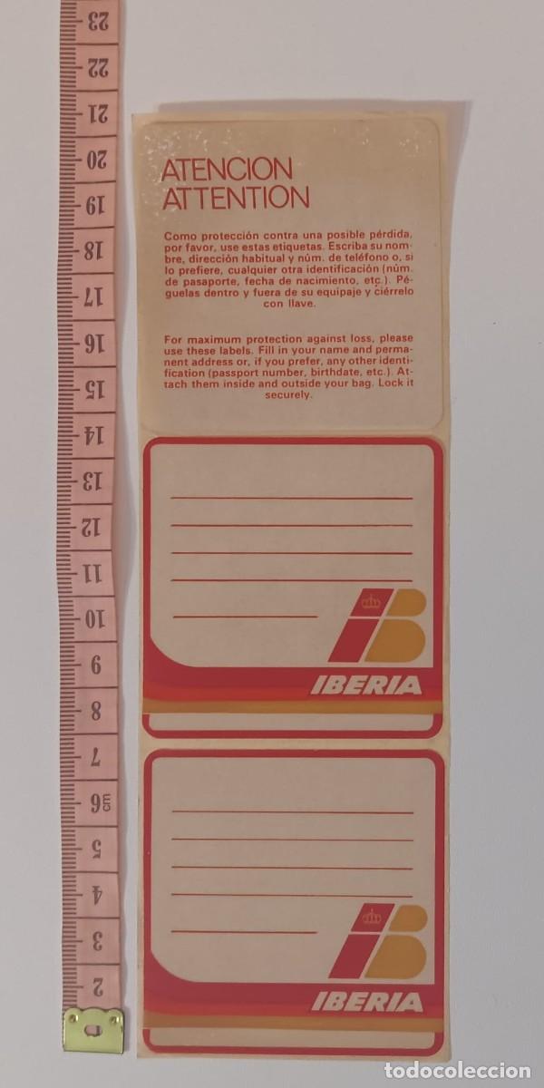 Pegatinas de colecci&oacute;n: ANTIGUA PEGATINA ADHESIVO TIRA IBERIA PERDIDAS ORIGINAL DE EPOCA A&Ntilde;OS 80 NUNCA PEGADA