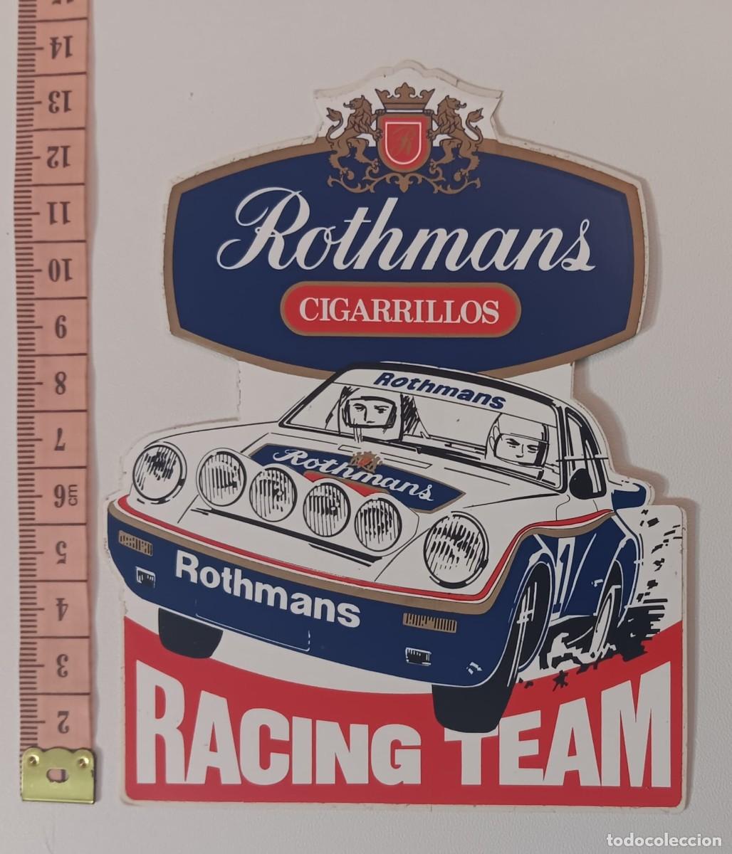 Pegatinas de colecci&oacute;n: ANTIGUA PEGATINA ADHESIVO COCHE MOTOR ROTHMANS RACING TEAM ORIGINAL DE EPOCA A&Ntilde;O 80 NUNCA PEGADA