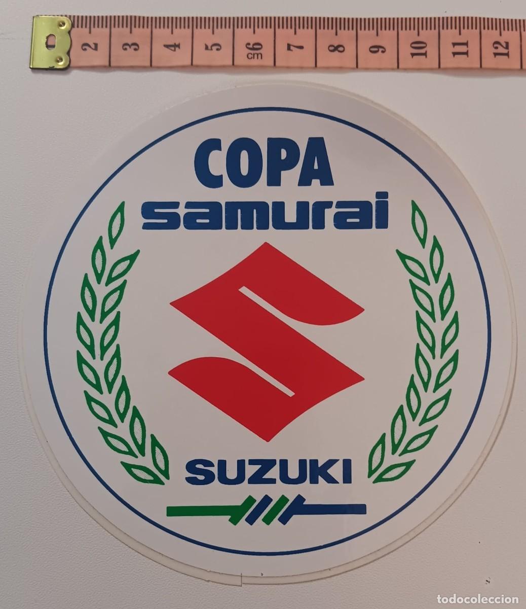 Pegatinas de colecci&oacute;n: ANTIGUA PEGATINA ADHESIVO COCHE MOTOR MOTO SUZUKI COPA SAMURAI ORIGINAL DE EPOCA A&Ntilde;O 80 NUNCA PEGADA