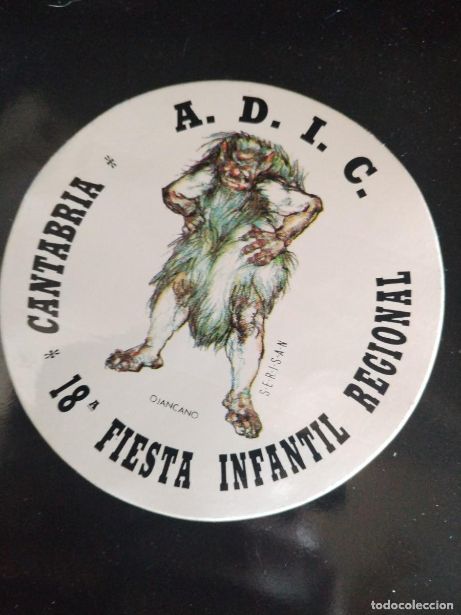 Pegatinas de colecci&oacute;n: A.D.I.C. -18 fiesta infantil regional- ojancano-serisan- pegatina ochentera