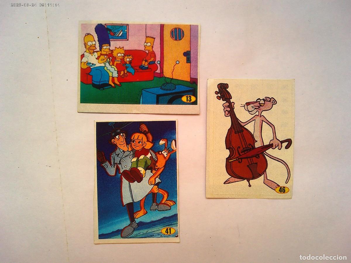 Adesivi di collezione: LOTE DE 3 PEGATINAS DE TP ( TELEPROGRAMA ): DIBUJOS ANIMADOS , GADGE, PANTERA ROSA Y LOS SIMPSON