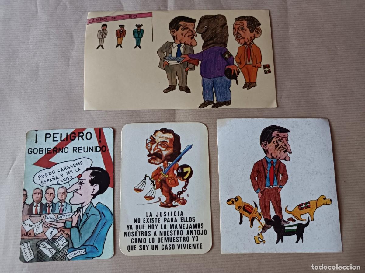 Pegatinas de colecci&oacute;n: PEGATINAS POL&Iacute;TICAS A&Ntilde;OS 70/80 ADOLFO SU&Aacute;REZ PELIGRO GOBIERNO REUNIDO ENCAPUCHADO CON FUSILAMIENTO