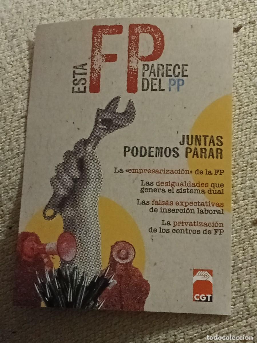 Pegatinas de colecci&oacute;n: Pegatina &rdquo;Esta FP parece del PP&rdquo; - CGT