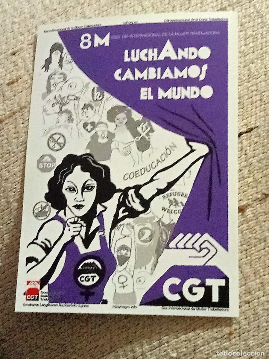 Pegatinas de colecci&oacute;n: Pegatina &rdquo;8M Luchando Cambiamos el Mundo&rdquo; - CGT