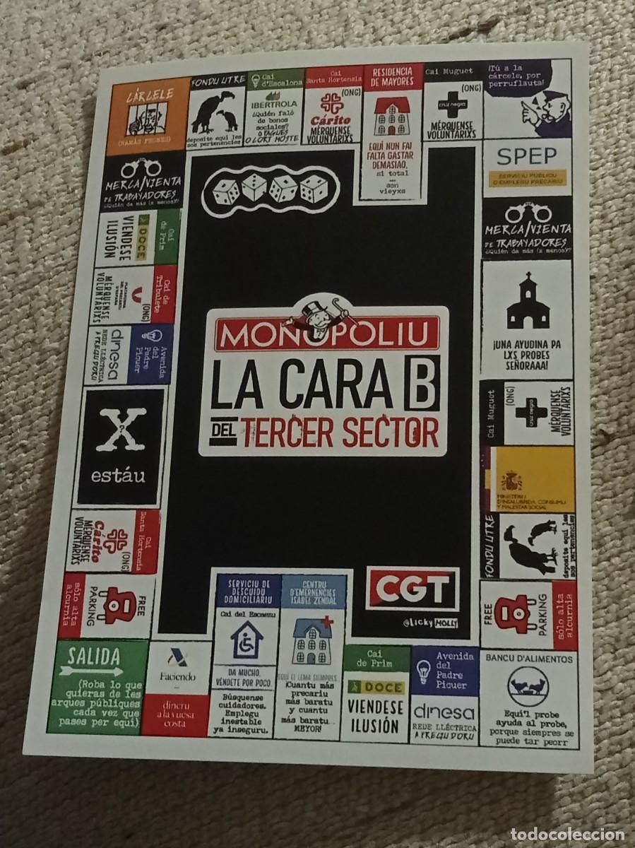 Pegatinas de colecci&oacute;n: Pegatina &rdquo;Monopoliu / La Cara B del Tercer Sector&rdquo; - CGT