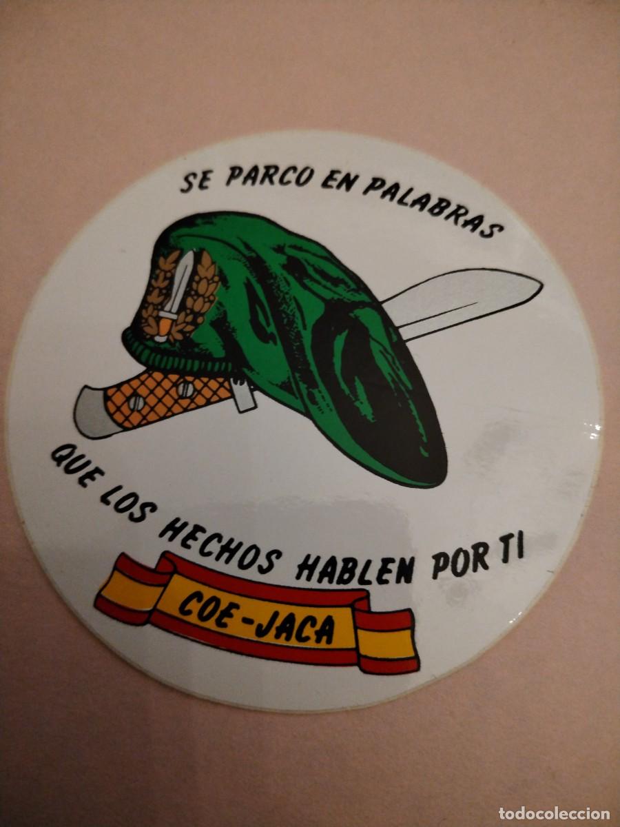 Pegatinas de colecci&oacute;n: Pegatina pol&iacute;tica -separco en palabras- que los hechos hablen por ti -COE-JACA