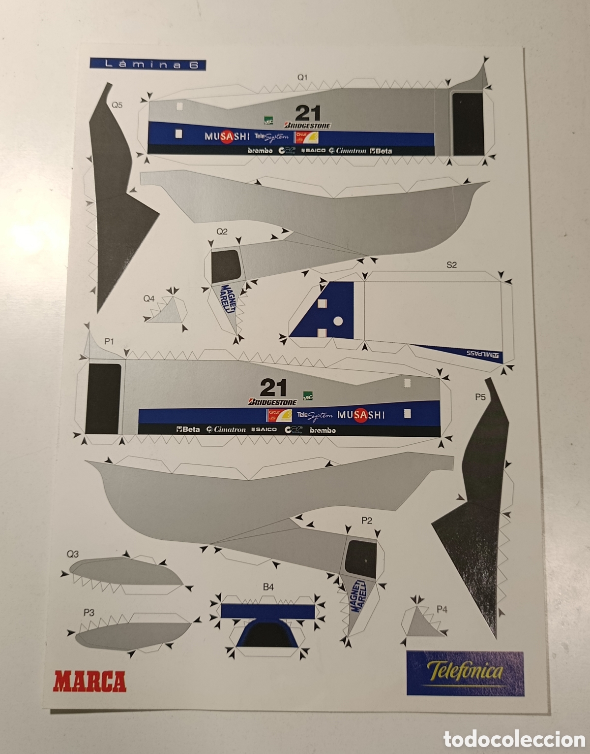 Pegatinas de colecci&oacute;n: Pegatinas avi&oacute;n Lamina 6 marca tefonica
