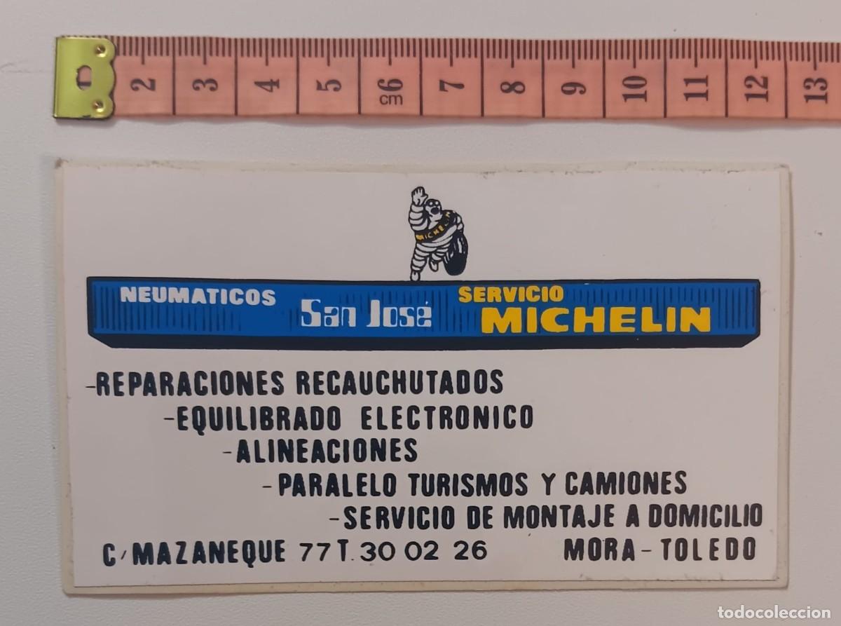 Pegatinas de colecci&oacute;n: ANTIGUA PEGATINA ADHESIVO COCHE MOTOR MOTO MICHELIN ORIGINAL DE EPOCA A&Ntilde;O 80 NUNCA PEGADA