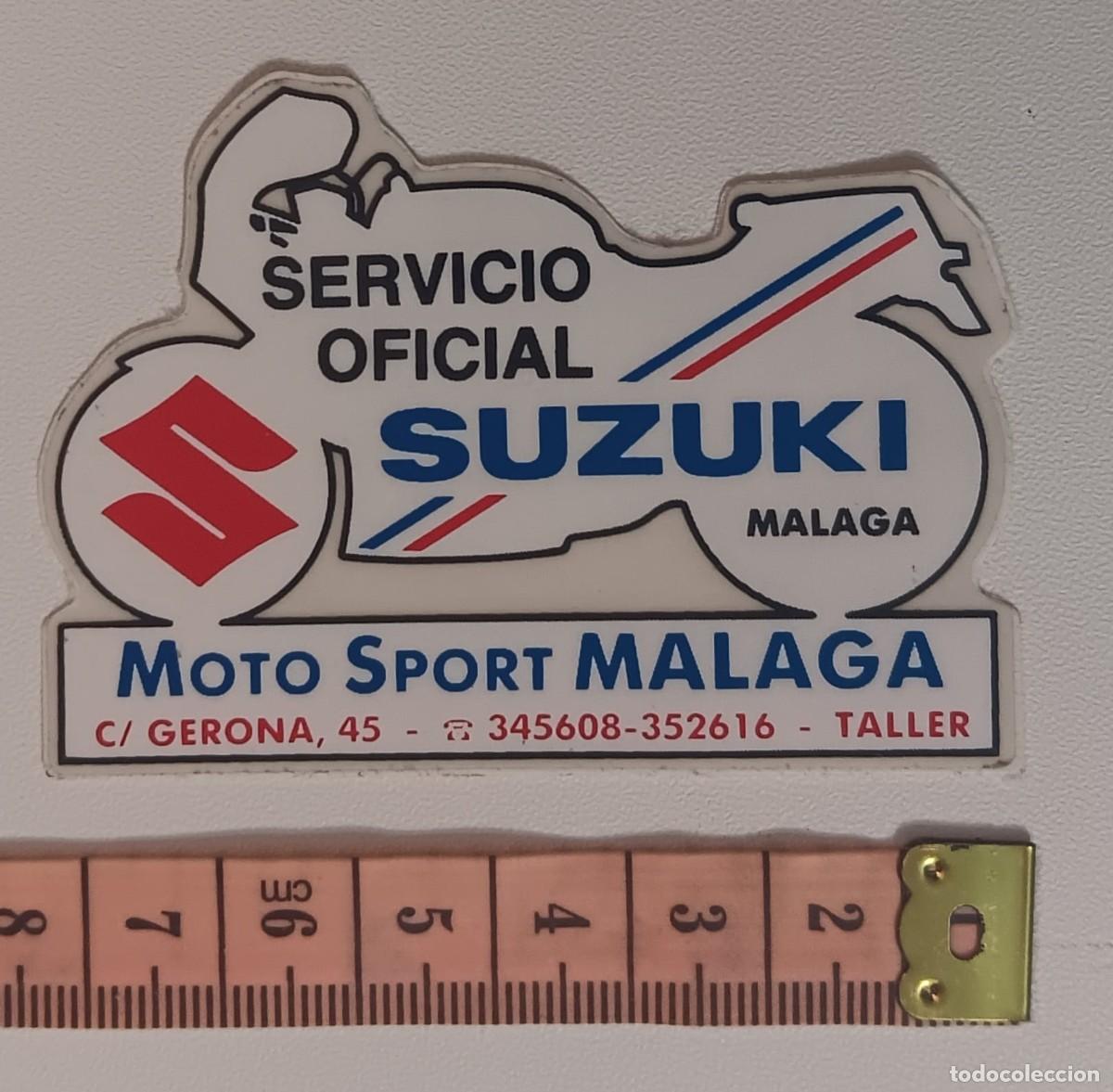 Pegatinas de colecci&oacute;n: ANTIGUA PEGATINA ADHESIVO COCHE MOTOR MOTO SERVICIO OFICIAL SUZUKI ORIGINAL DE EPOCA A&Ntilde;O 80