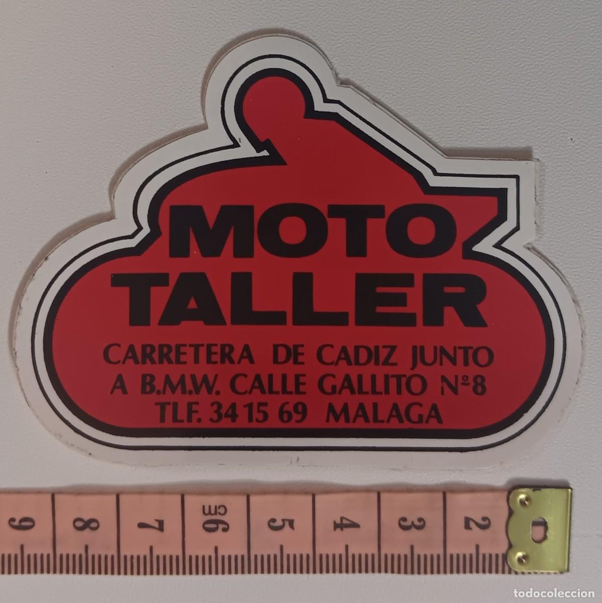 Pegatinas de colecci&oacute;n: ANTIGUA PEGATINA ADHESIVO COCHE MOTOR MOTO TALLER ORIGINAL DE EPOCA A&Ntilde;O 80