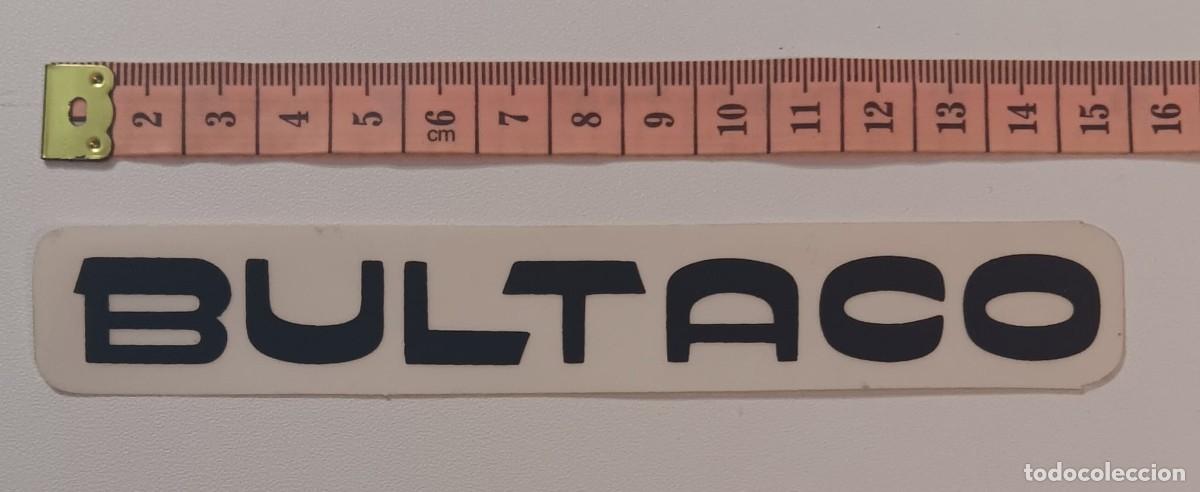 Pegatinas de colecci&oacute;n: ANTIGUA PEGATINA ADHESIVO MOTO BULTACO ORIGINAL DE EPOCA A&Ntilde;O 80