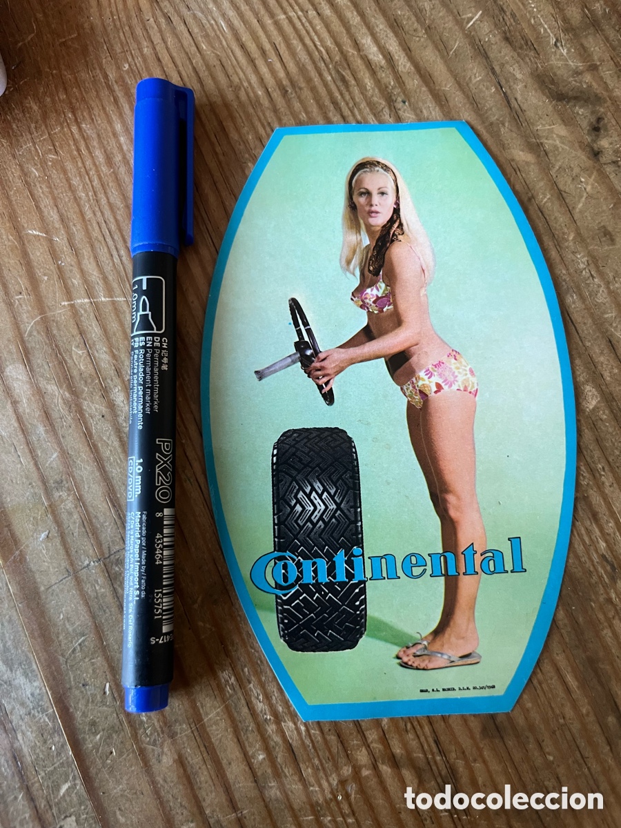 Pegatinas de colecci&oacute;n: R31855 ANTIGUA PEGATINA ADHESIVO RUEDAS NEUMATICOS CONTINENTAL CHICA SIN PEGAR NUNCA PEGADO