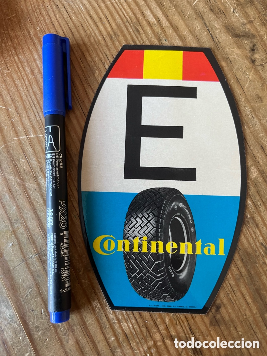 Pegatinas de colecci&oacute;n: R31856 ANTIGUA PEGATINA ADHESIVO RUEDAS NEUMATICOS CONTINENTAL ESPA&Ntilde;A SIN PEGAR NUNCA PEGADO
