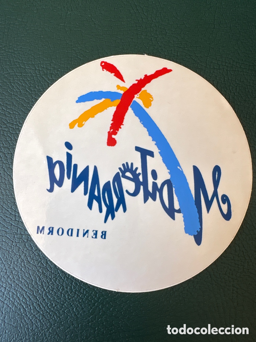 Pegatinas de colecci&oacute;n: ANTIGUA PEGATINA MEDITERRANIA. Benidorm. PUBLICITARIA. ASM