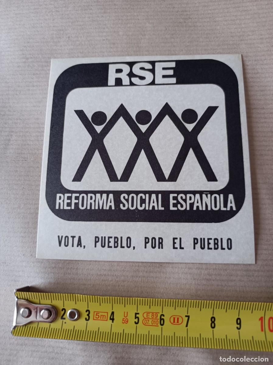 Pegatinas de colecci&oacute;n: PEGATINA PARTIDO POL&Iacute;TICO REFORMA SOCIAL ESPA&Ntilde;OLA - &Eacute;POCA TRANSICI&Oacute;N