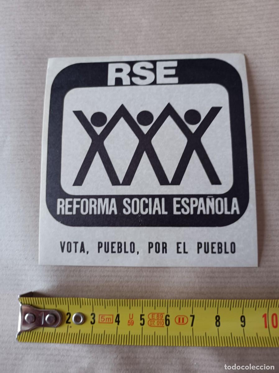 Pegatinas de colecci&oacute;n: PEGATINA PARTIDO POL&Iacute;TICO REFORMA SOCIAL ESPA&Ntilde;OLA - &Eacute;POCA TRANSICI&Oacute;N