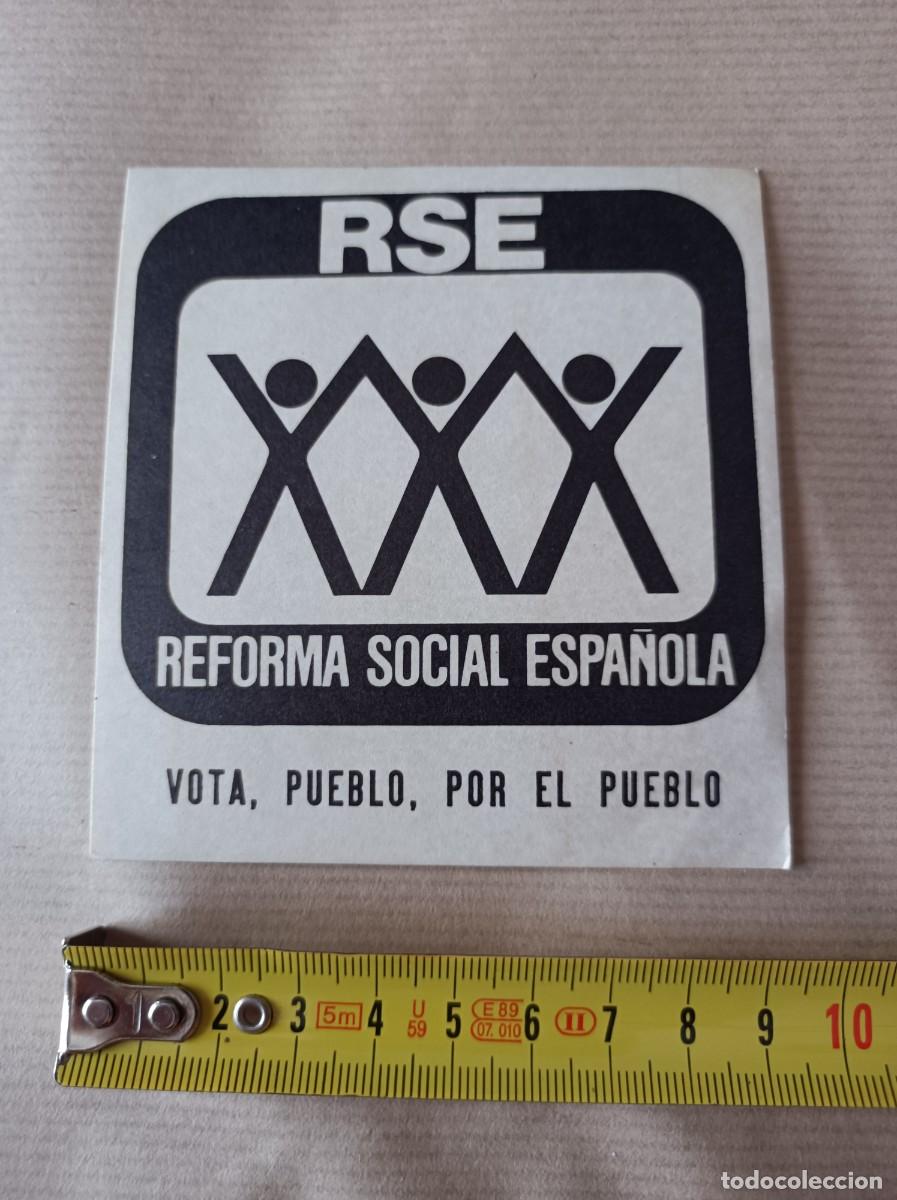 Pegatinas de colecci&oacute;n: PEGATINA PARTIDO POL&Iacute;TICO REFORMA SOCIAL ESPA&Ntilde;OLA - &Eacute;POCA TRANSICI&Oacute;N