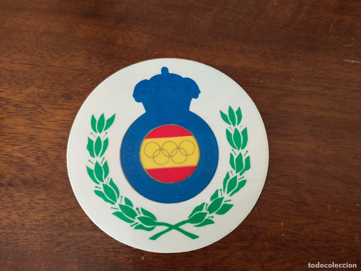 Pegatinas de colecci&oacute;n: Pegatina Federaci&oacute;n Espa&ntilde;ola de Tiro Ol&iacute;mpico. Trasl&uacute;cida para cristal.