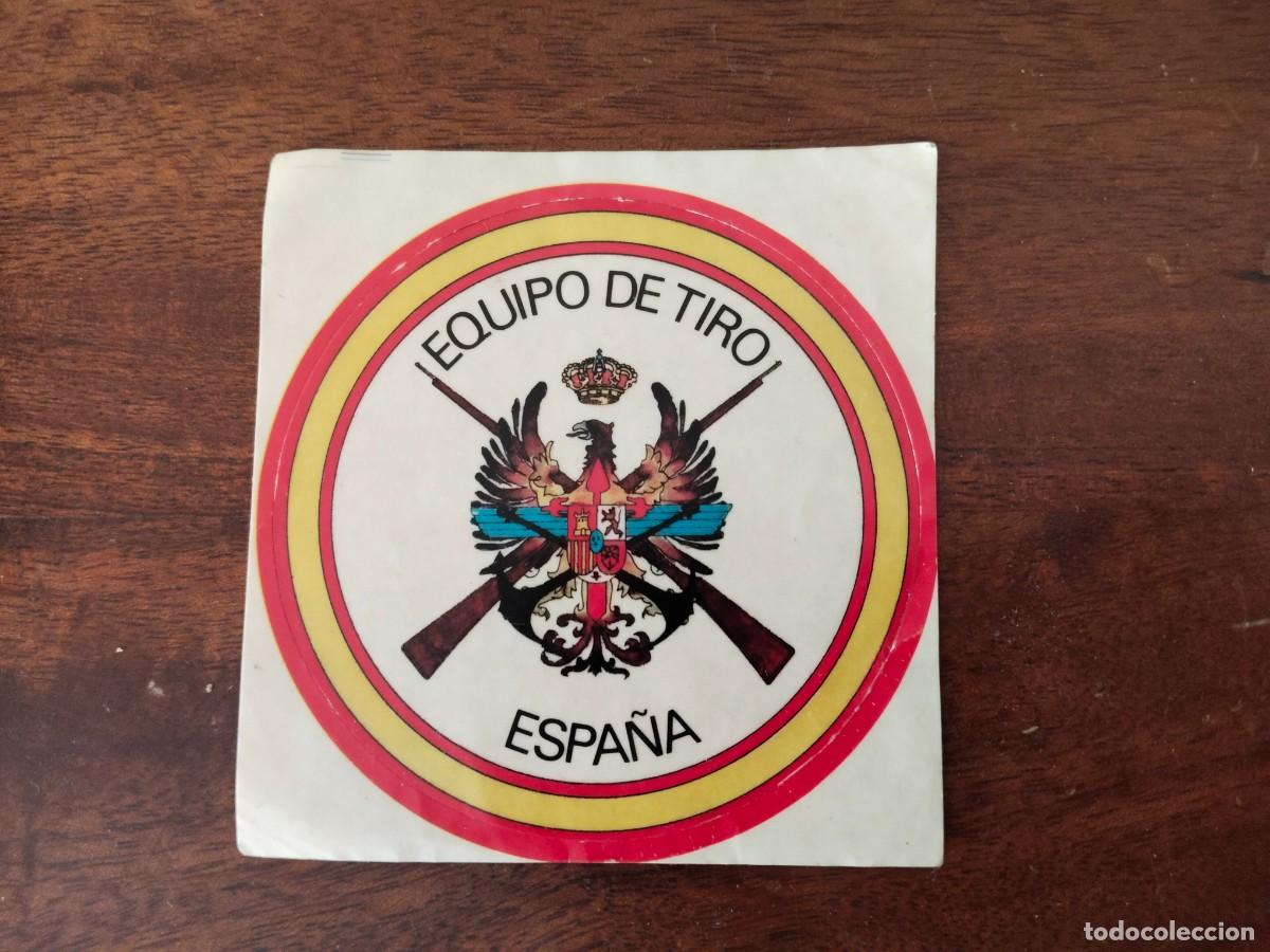Pegatinas de colecci&oacute;n: Antigua pegatina Equipo de Tiro. Espa&ntilde;a.