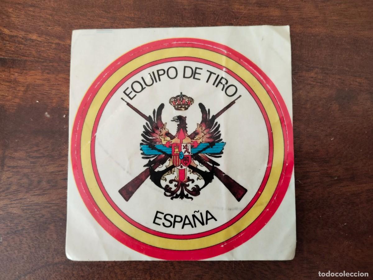 Pegatinas de colecci&oacute;n: Antigua pegatina Equipo de Tiro. Espa&ntilde;a.
