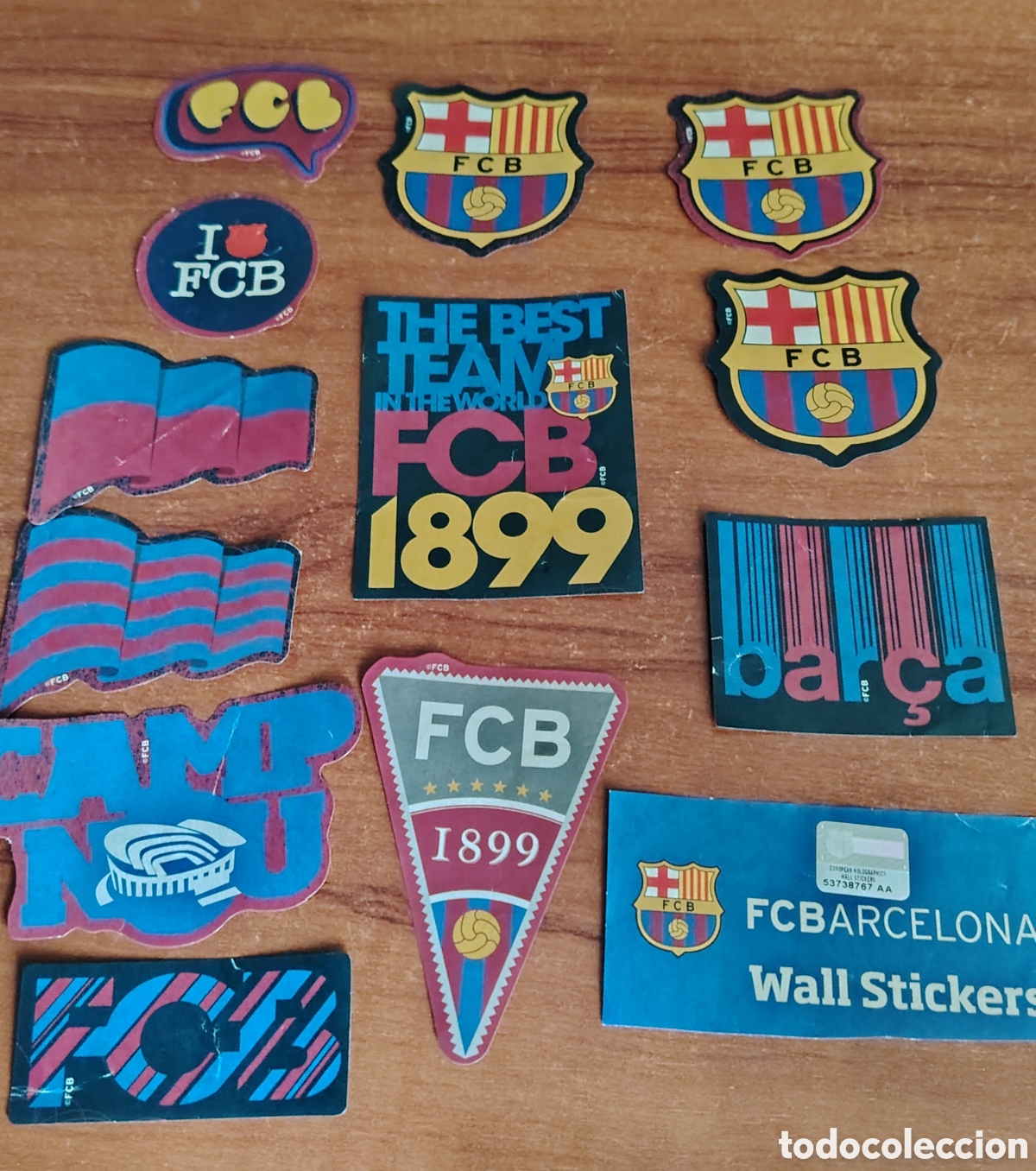 Pegatinas de colecci&oacute;n: Antiguas pegatinas F&uacute;tbol Club Barcelona (usadas)