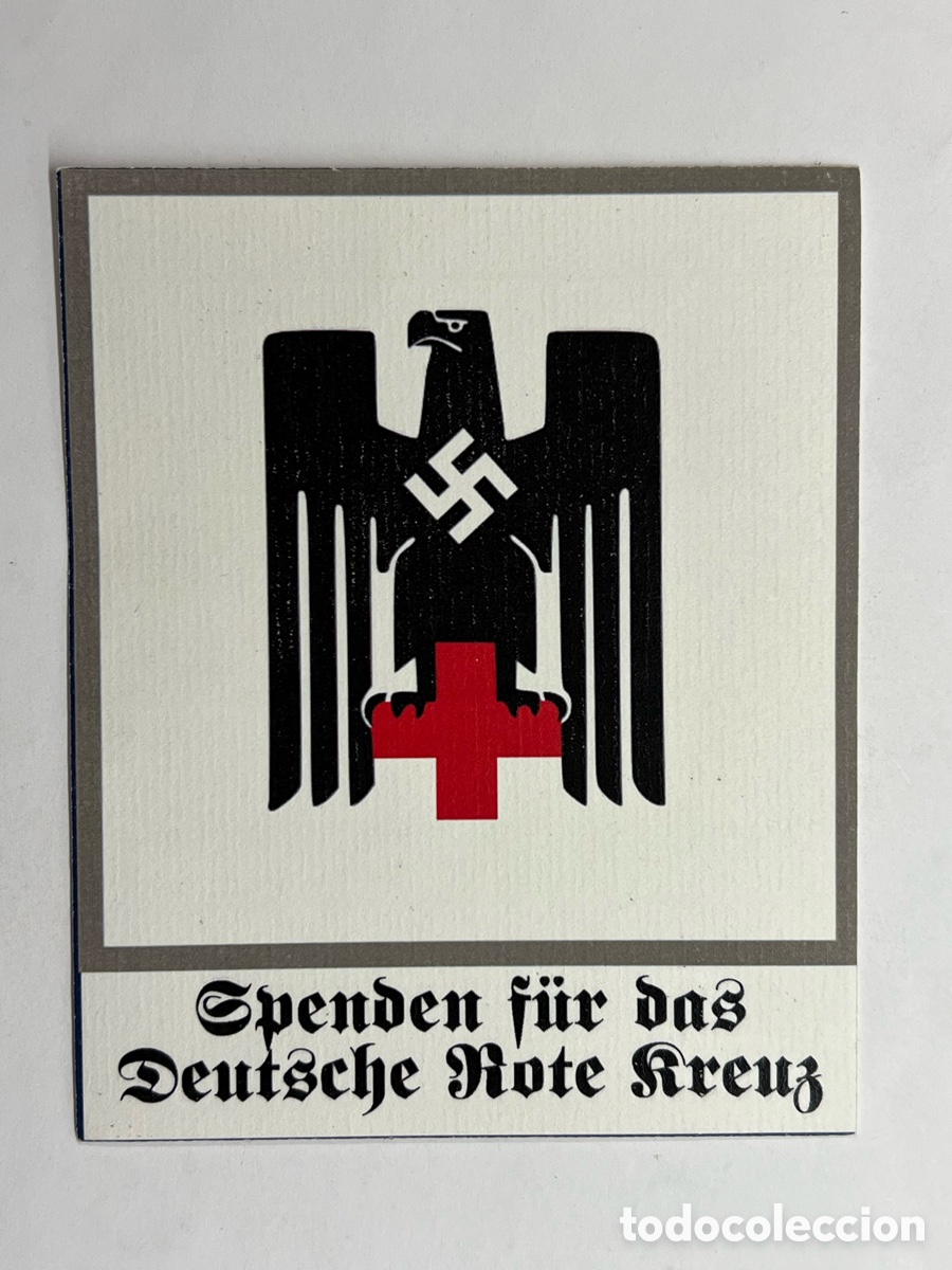 Pegatinas de colecci&oacute;n: LA ALEMANIA NAZI.. Cruz Roja.. DRK 1933-1945.. Reedici&oacute;n, Adhesivo - Pegatina, Medidas: 10 x 12