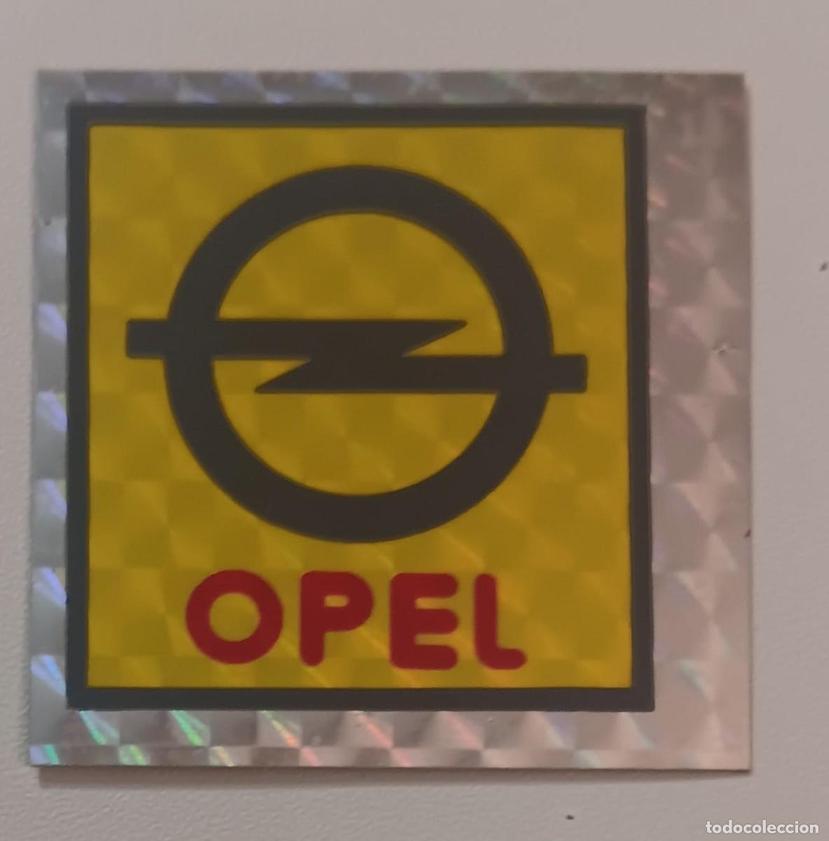 Pegatinas de colecci&oacute;n: ANTIGUA PEGATINA ADHESIVO METALIZADA ESCUDO LOGO COCHE OPEL A&Ntilde;OS 80
